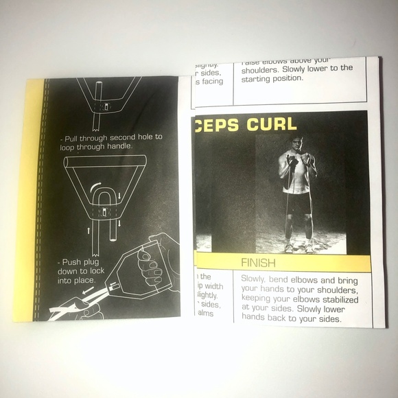 EVERLAST Pilates Resistance Tubing Set of 3 Bands + Exercise Fitness Guide - Picture 13 of 16